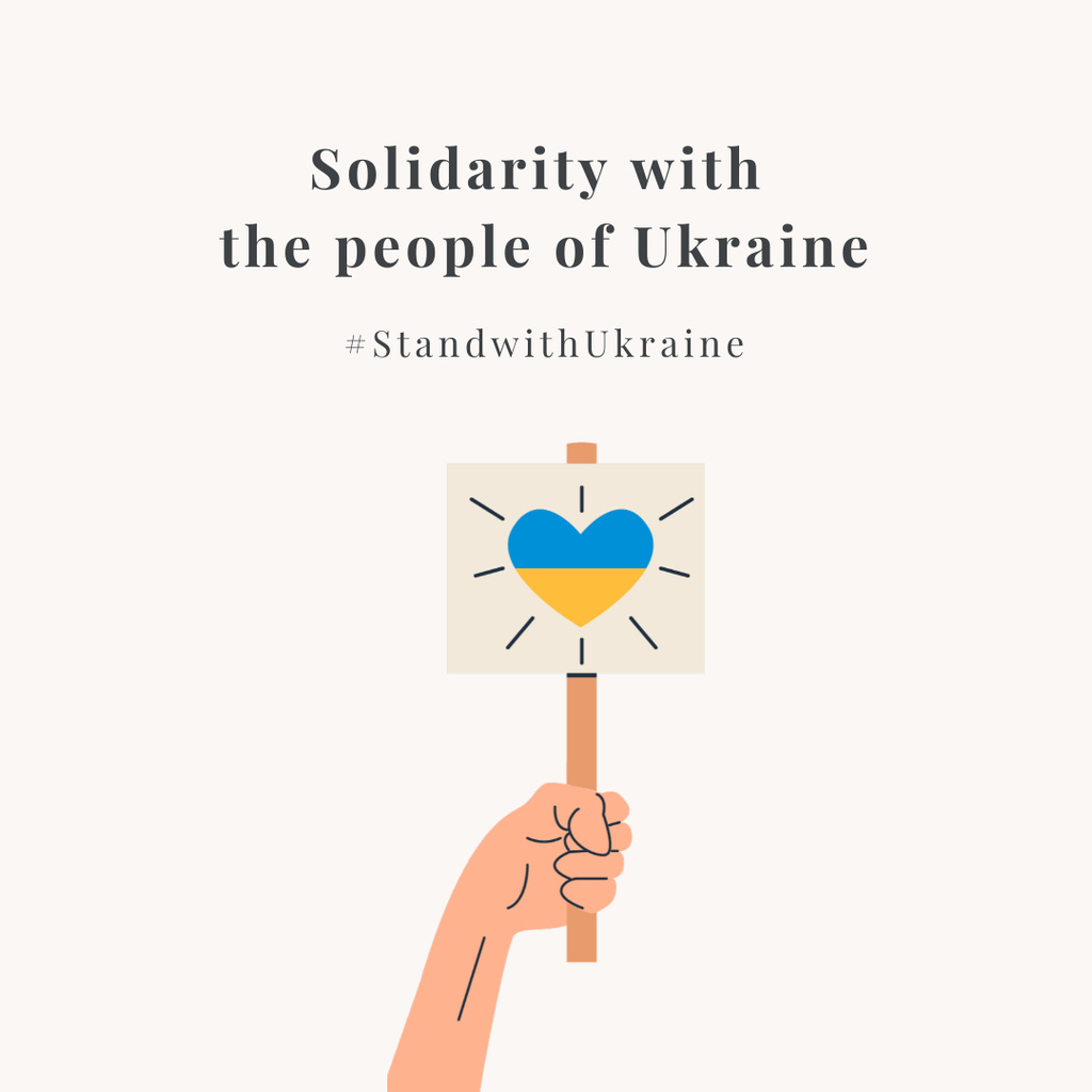 #StandwithUkraine Instagram – шаблон для дизайна