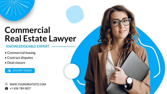 Reliable Commercial Real Estate Lawyer Service Offer Full HD video – шаблон для дизайна