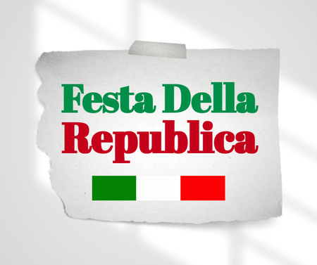 Modèle de visuel Célébration de la fête de la République italienne - Facebook