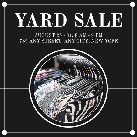 Yard Sale Announcement Instagram Design Template
