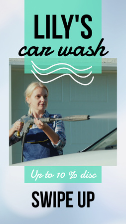 High-Quality Car Wash Service With Discount Instagram Video Story tervezősablon