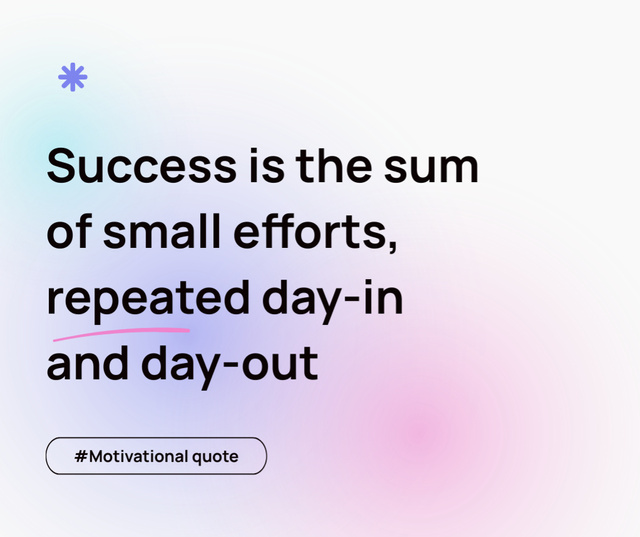 Platilla de diseño Motivational Quote about Success Facebook