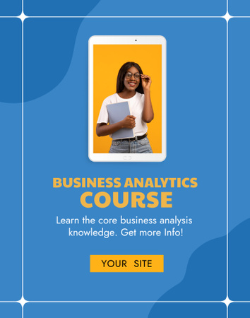 Business Courses Ad Poster 22x28in Design Template