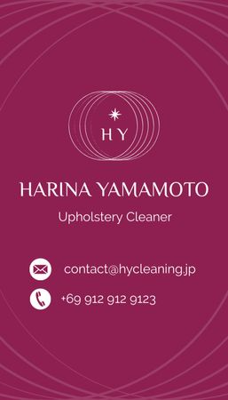 Upholstery Cleaning Services Offer Business Card US Vertical Design Template