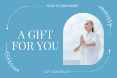 Yoga Classes Promotion with Meditating Woman