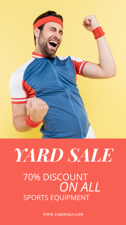 Yard Sale for Sport Equipment Instagram Story Šablona návrhu