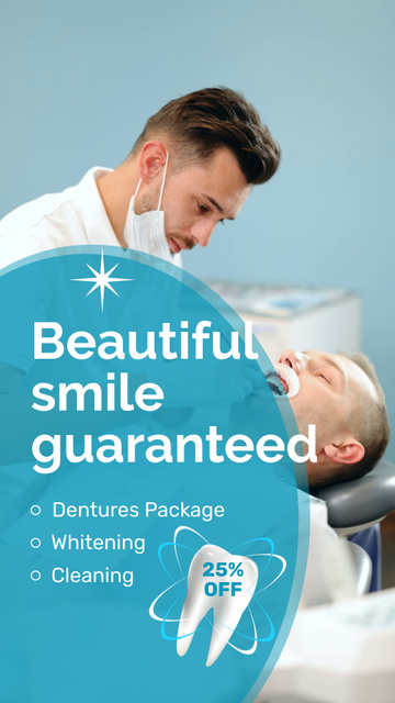 Professional Dentists Services With Discount TikTok Videoデザインテンプレート