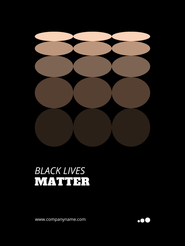 Diverse Types of Skin Colors Poster 36x48in Šablona návrhu