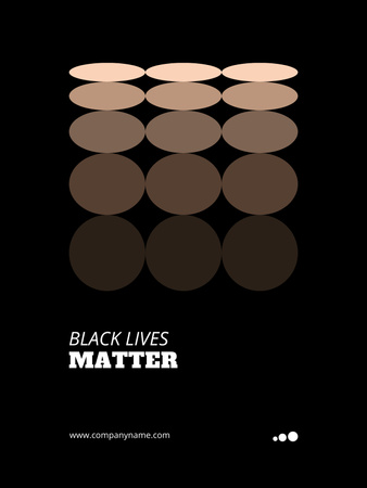 Designvorlage Verschiedene Arten von Hautfarben für Poster 36x48in