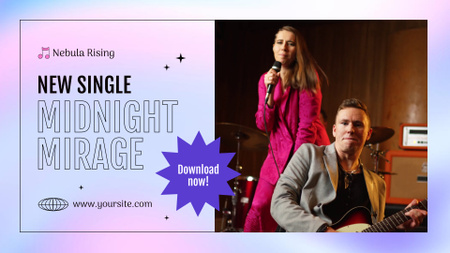 New Single of a Pop Band Full HD video Design Template