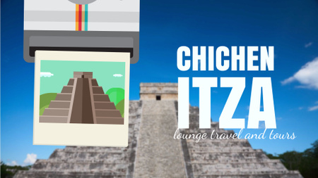Designvorlage Chichen Itza Famous Sights für Full HD video