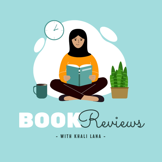 Platilla de diseño Book Review with Woman reading Animated Post