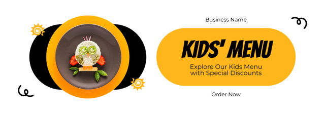 Special Offer of Kid's Menu Tumblr Design Template