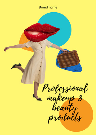 Platilla de diseño Highly Professional Makeup Products Sale Offer Postcard 5x7in Vertical