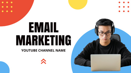Email Marketing Approach In Vlog Episode Youtube Thumbnail Design Template