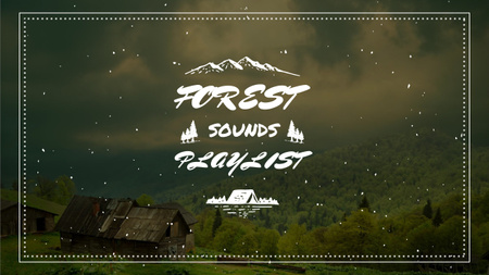 Nature Sounds Ad  Scenic Mountain View Youtube Thumbnail Design Template