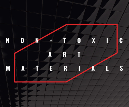 Offering Non-Toxic Art Materials Large Rectangle Πρότυπο σχεδίασης