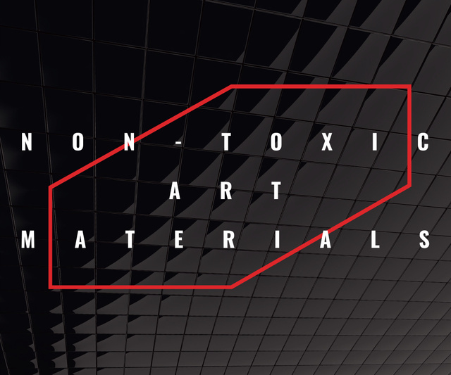 Offering Non-Toxic Art Materials Large Rectangle – шаблон для дизайну