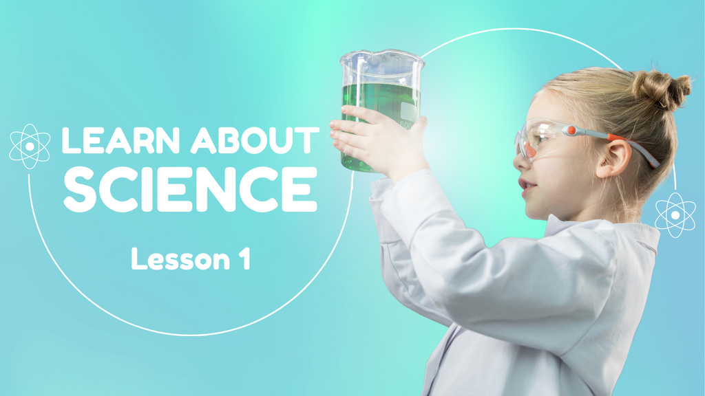 Learn About Science Youtube Thumbnail Design Template