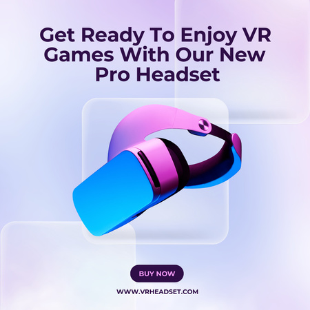 Virtual Reality Headset Promotion Instagram Tasarım Şablonu