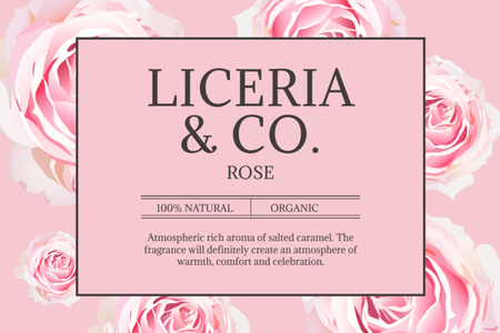 Home Perfumes and Other Aroma Goods Label Design Template
