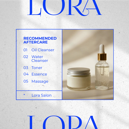 Skincare Products Offer with Cream and Serum Animated Post Design Template