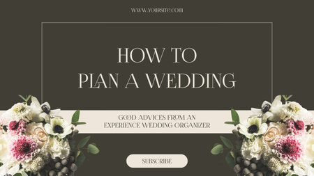 Plantilla de diseño de Planificación y asesoramiento de bodas Youtube Thumbnail 