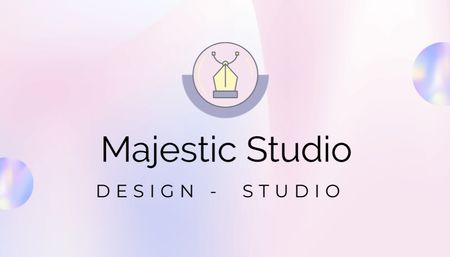Modèle de visuel design studio services offre - Business Card US