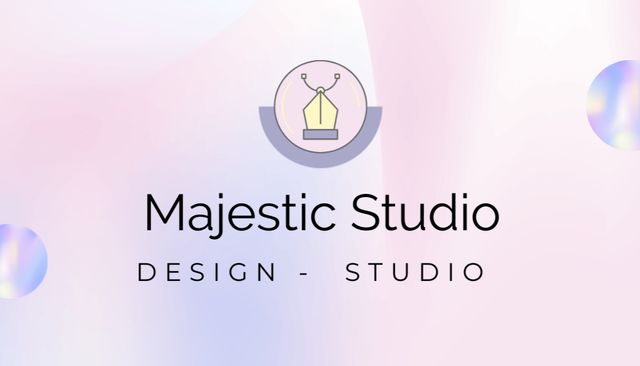 Platilla de diseño Design Studio Services Offer Business Card US