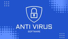 Antivirus Software Ad on Blue