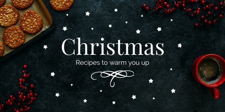 Template di design Biscotti allo zenzero di Natale Twitter