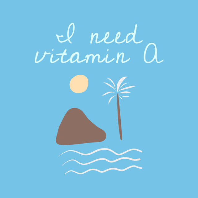 Designvorlage Cute Phrase about Sea für Instagram