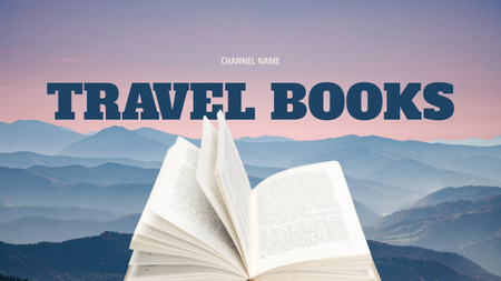 Designvorlage Inspiration for Reading Travel Books für Youtube