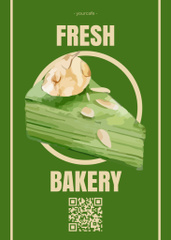 Fresh Bake Sale Ad on Green