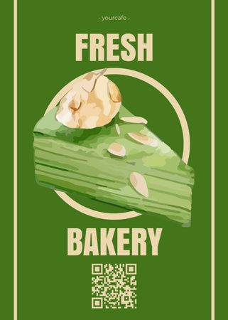 Platilla de diseño Fresh Bake Sale Ad on Green Flayer