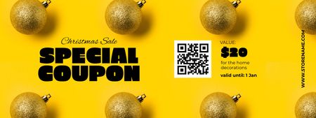 Special Christmas Sale Announcement Coupon Design Template