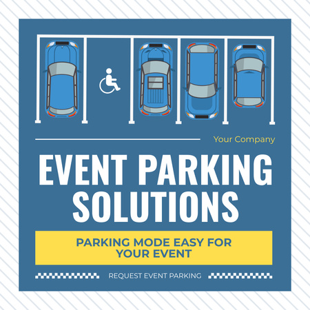 Пропозиція послуг паркування для подій Instagram – шаблон для дизайну