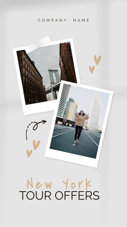 Template di design Tour to New York Instagram Video Story