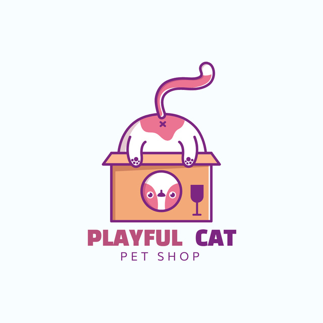 Pet Shop Ad Logo Design Template