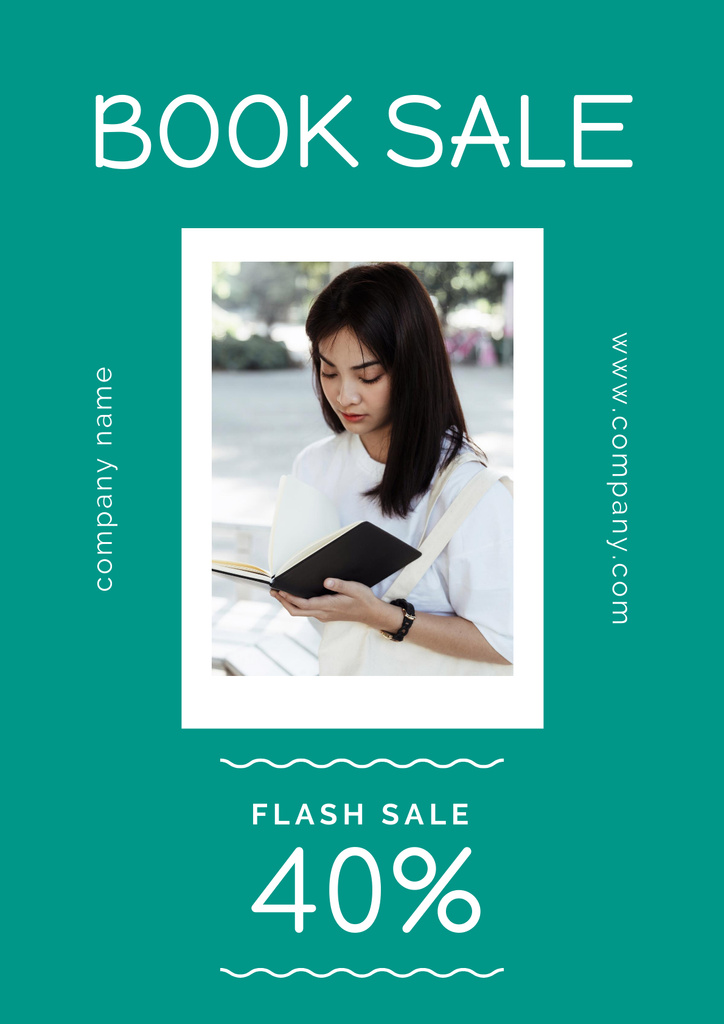 Exclusive Books at Discounted Prices Offer Poster Design Template