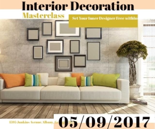 Interior decoration masterclass Medium Rectangle – шаблон для дизайну