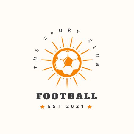 Designvorlage Football Sport Club Emblem für Logo