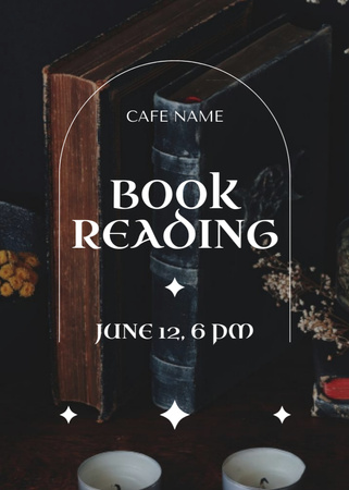 Books Reading Event Announcement Flayer Design Template
