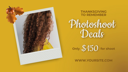 Top-notch Photoshoot Service On Thanksgiving Day Offer Full HD video Design Template