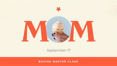 Szablon projektu Baking Masterclass on Mother's Day Announcement FB event cover