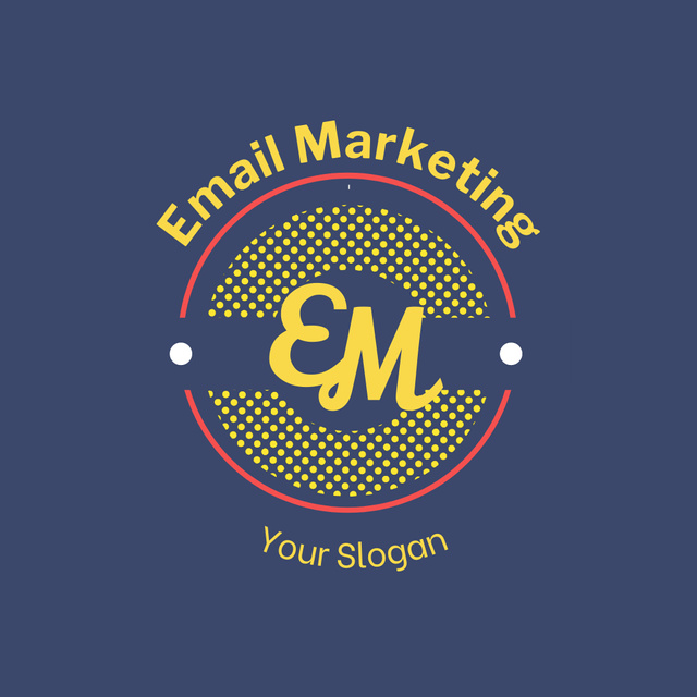 Emblem of the Email Marketing Agency Animated Logo tervezősablon