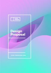 Design Studio Offer With Abstract Pastel Background