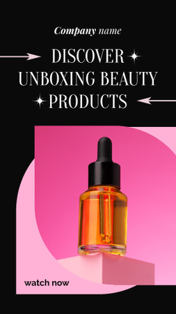 Beauty Products Unboxing TikTok Video Design Template