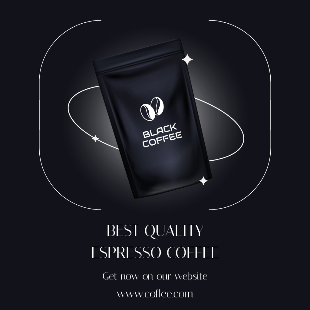 Best Quality Espresso Coffee Sale Instagram Design Template