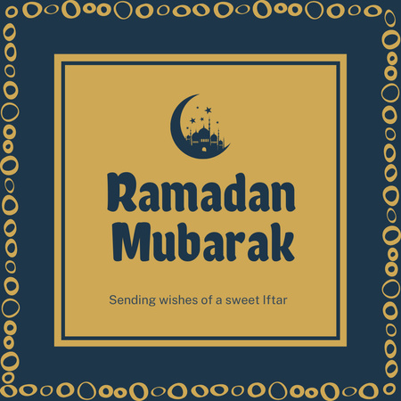 Ramadan Holy Month Greeting Instagram Design Template